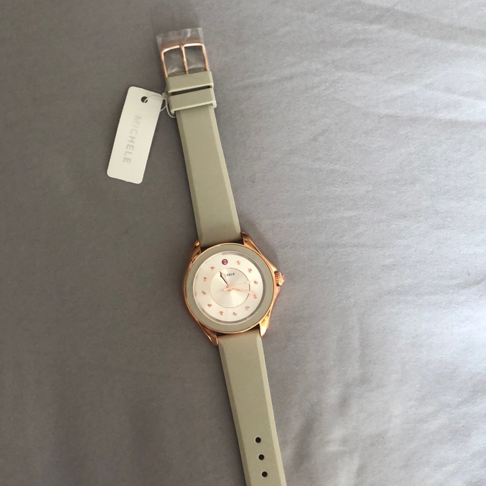 Michele watch silicone band